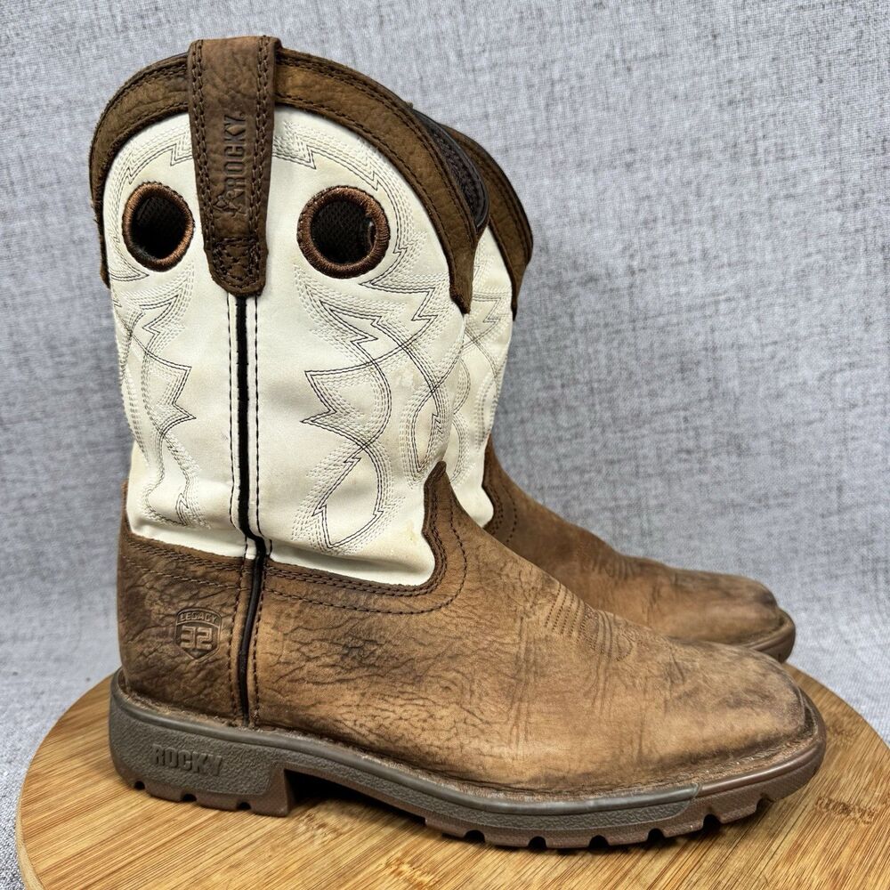 Rocky Western Boots Youth Size 3.5 M Legacy 32 Leather Cowboy